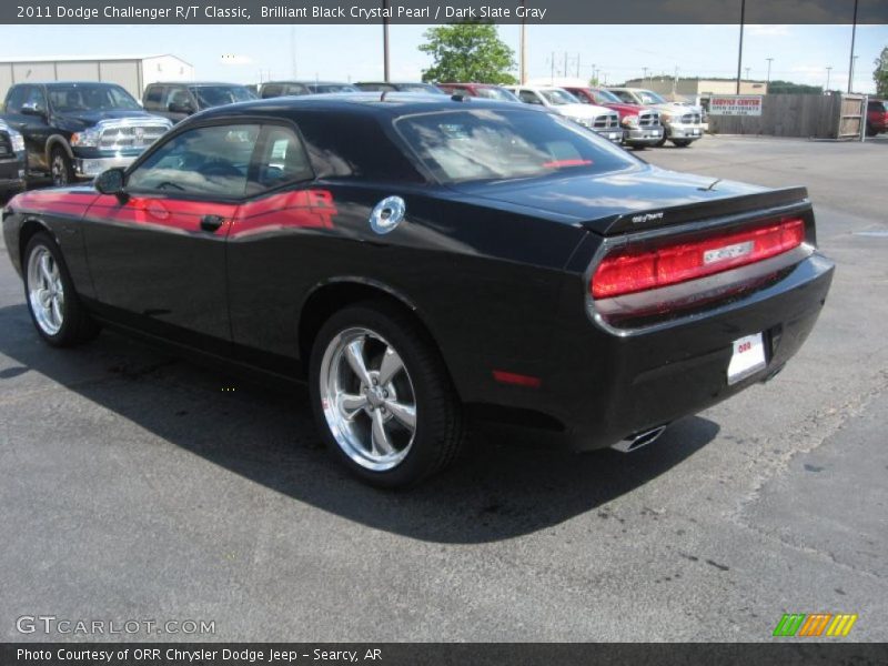 Brilliant Black Crystal Pearl / Dark Slate Gray 2011 Dodge Challenger R/T Classic