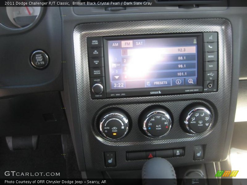 Brilliant Black Crystal Pearl / Dark Slate Gray 2011 Dodge Challenger R/T Classic