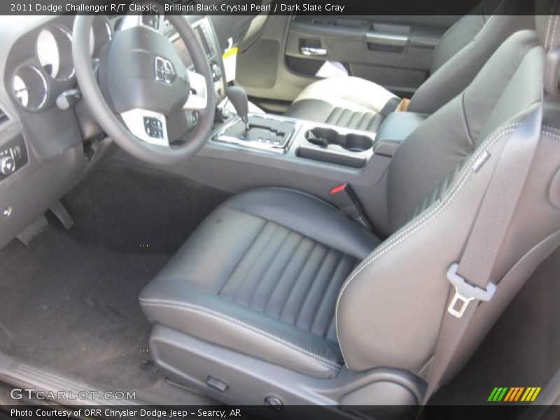 Brilliant Black Crystal Pearl / Dark Slate Gray 2011 Dodge Challenger R/T Classic