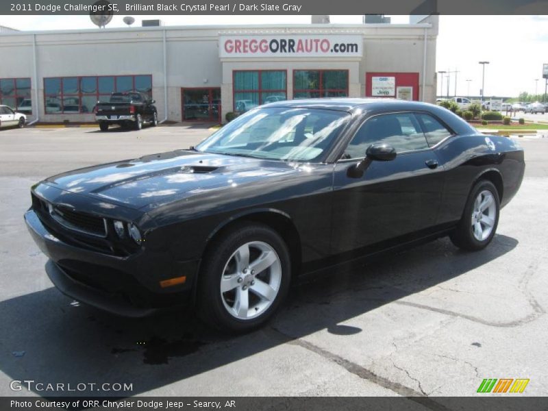 Brilliant Black Crystal Pearl / Dark Slate Gray 2011 Dodge Challenger SE