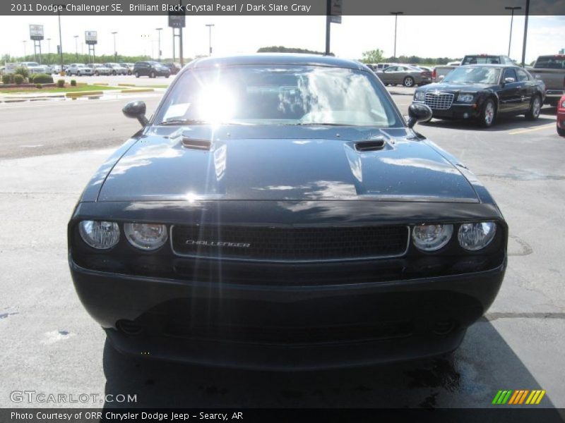 Brilliant Black Crystal Pearl / Dark Slate Gray 2011 Dodge Challenger SE