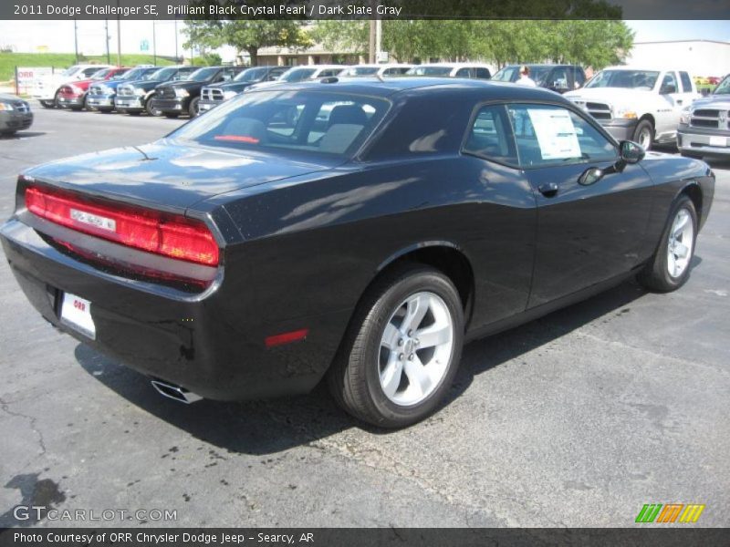Brilliant Black Crystal Pearl / Dark Slate Gray 2011 Dodge Challenger SE