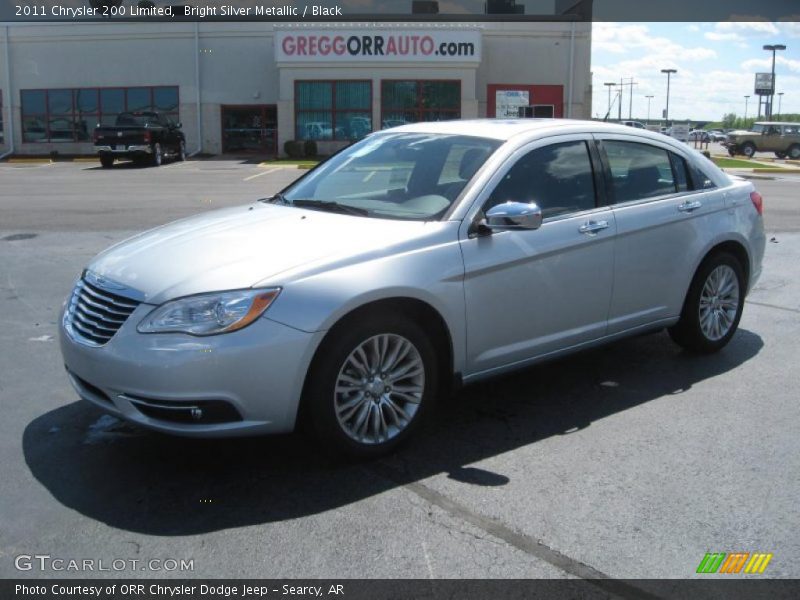 Bright Silver Metallic / Black 2011 Chrysler 200 Limited