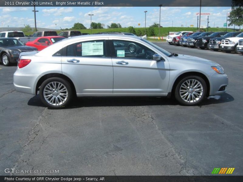 Bright Silver Metallic / Black 2011 Chrysler 200 Limited