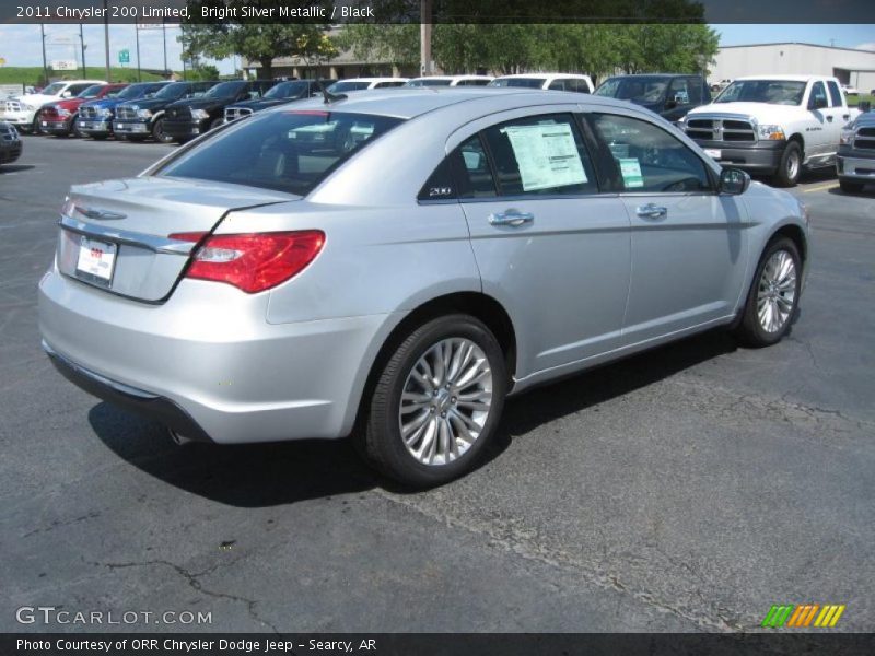 Bright Silver Metallic / Black 2011 Chrysler 200 Limited
