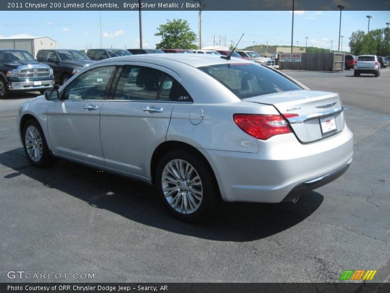 Bright Silver Metallic / Black 2011 Chrysler 200 Limited Convertible