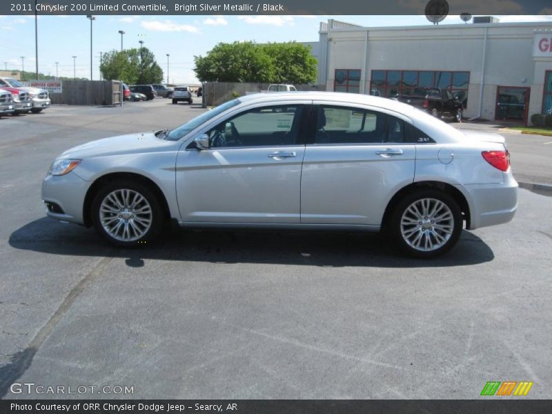 Bright Silver Metallic / Black 2011 Chrysler 200 Limited Convertible