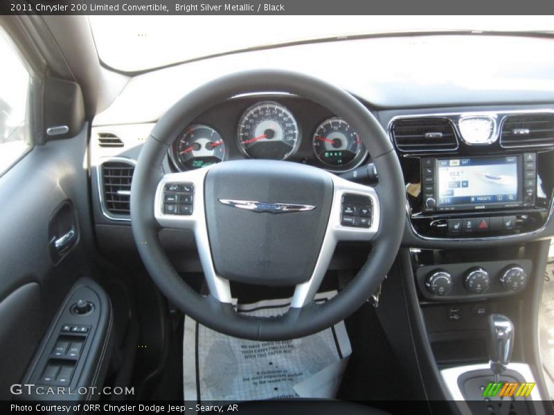 Bright Silver Metallic / Black 2011 Chrysler 200 Limited Convertible