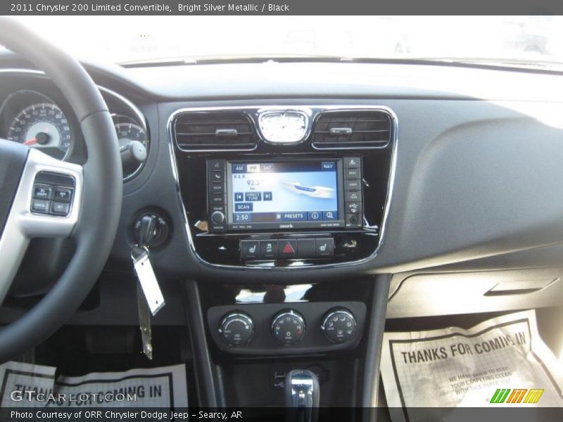 Bright Silver Metallic / Black 2011 Chrysler 200 Limited Convertible