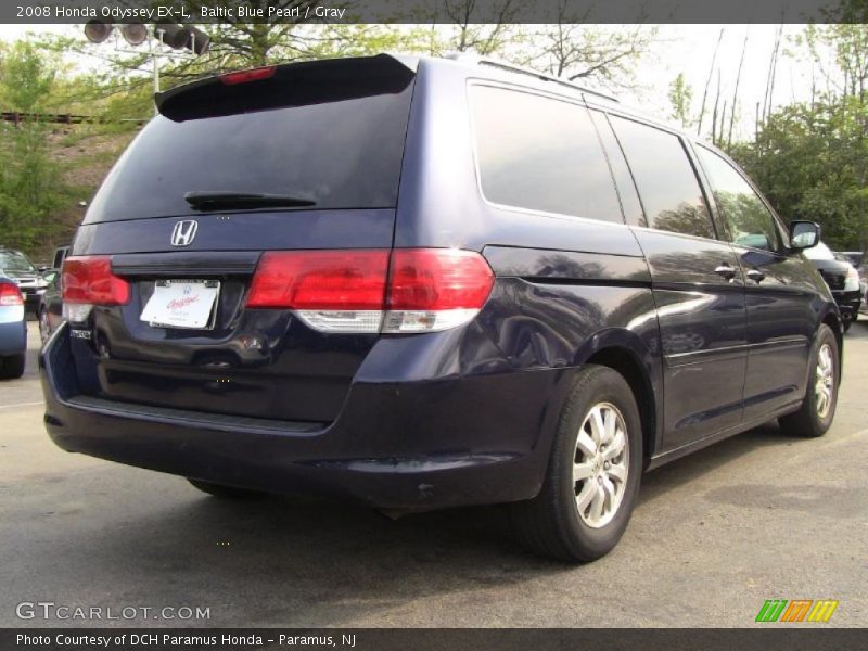 Baltic Blue Pearl / Gray 2008 Honda Odyssey EX-L