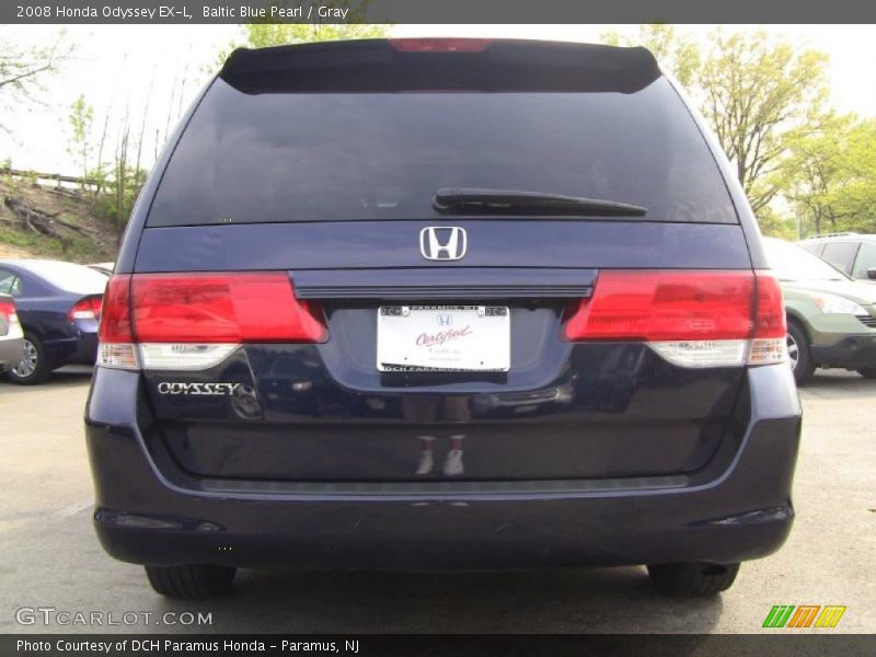 Baltic Blue Pearl / Gray 2008 Honda Odyssey EX-L