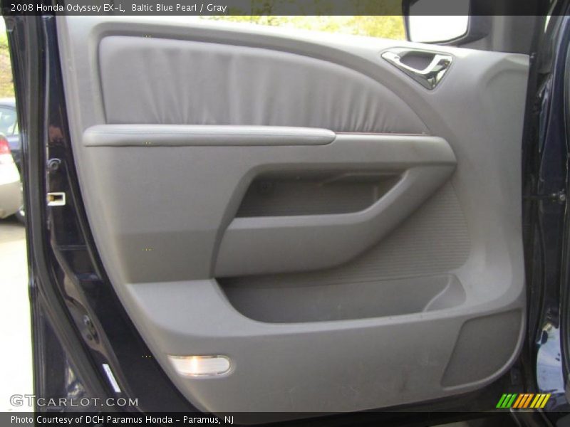 Baltic Blue Pearl / Gray 2008 Honda Odyssey EX-L