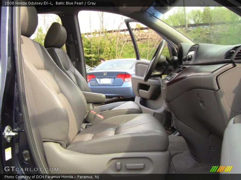 Baltic Blue Pearl / Gray 2008 Honda Odyssey EX-L