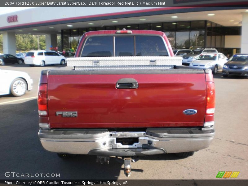 Dark Toreador Red Metallic / Medium Flint 2004 Ford F250 Super Duty Lariat SuperCab
