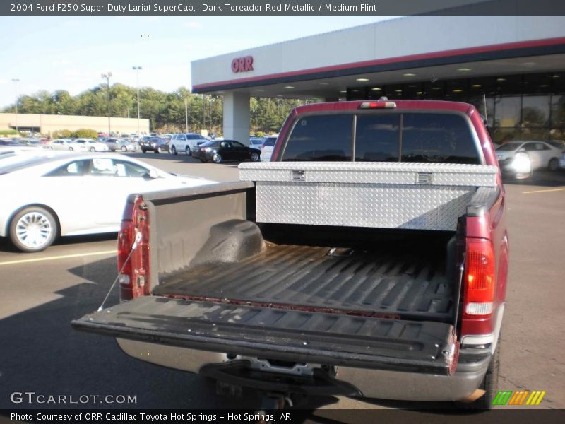 Dark Toreador Red Metallic / Medium Flint 2004 Ford F250 Super Duty Lariat SuperCab