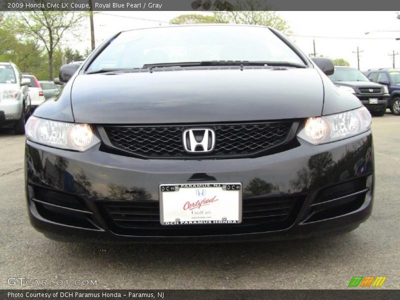 Royal Blue Pearl / Gray 2009 Honda Civic LX Coupe