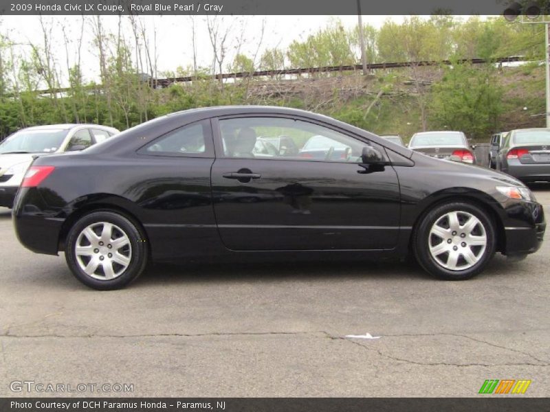 Royal Blue Pearl / Gray 2009 Honda Civic LX Coupe