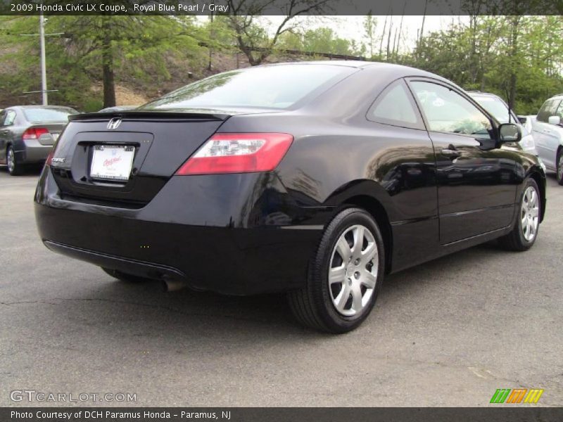 Royal Blue Pearl / Gray 2009 Honda Civic LX Coupe