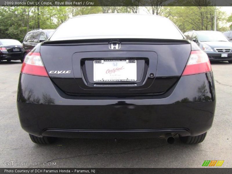Royal Blue Pearl / Gray 2009 Honda Civic LX Coupe