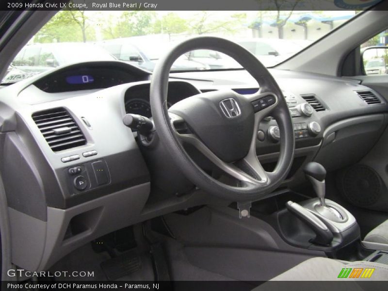 Royal Blue Pearl / Gray 2009 Honda Civic LX Coupe