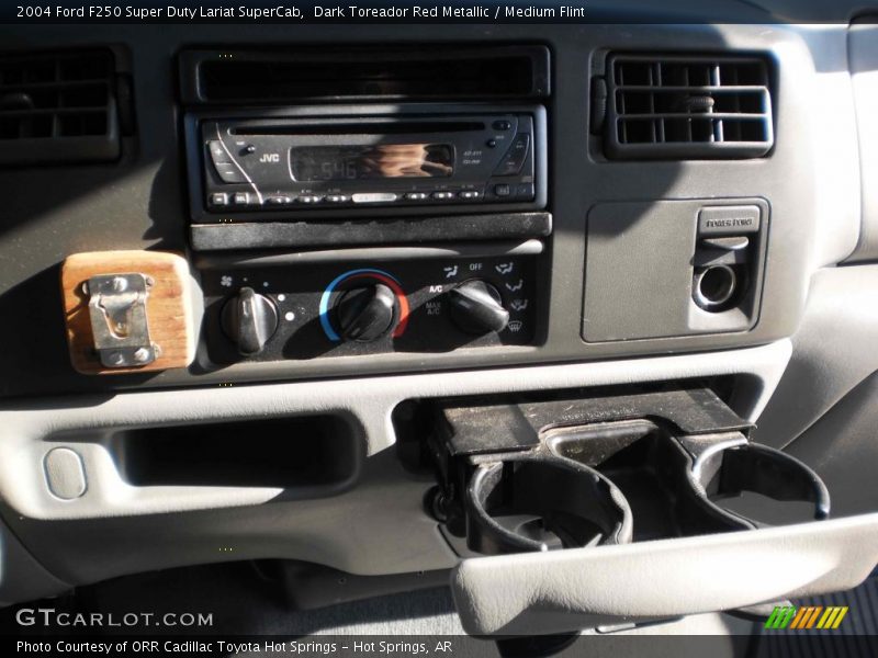 Dark Toreador Red Metallic / Medium Flint 2004 Ford F250 Super Duty Lariat SuperCab