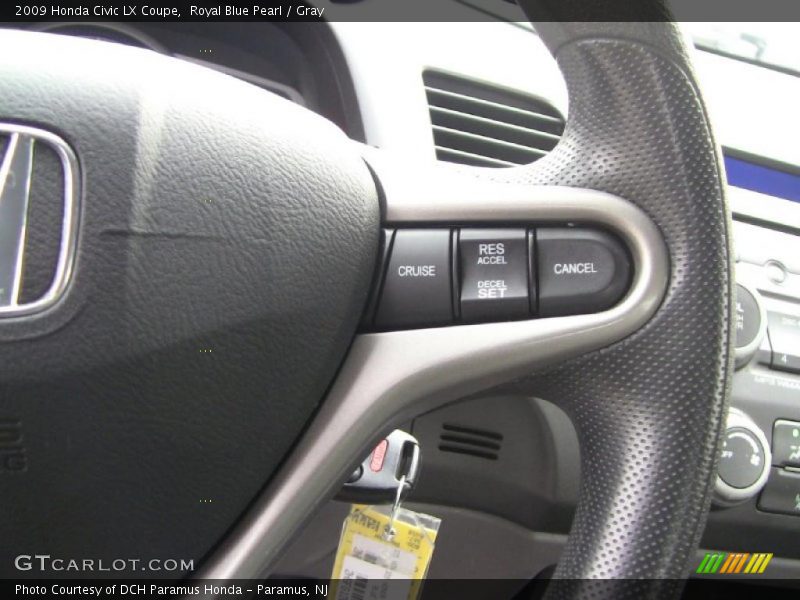 Royal Blue Pearl / Gray 2009 Honda Civic LX Coupe