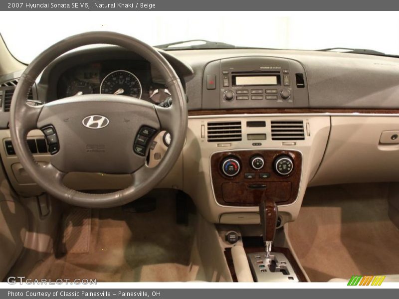 Natural Khaki / Beige 2007 Hyundai Sonata SE V6