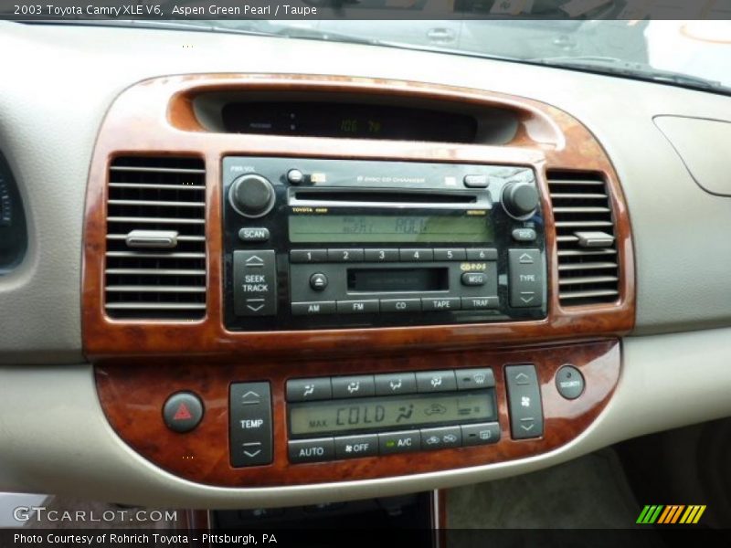 Controls of 2003 Camry XLE V6