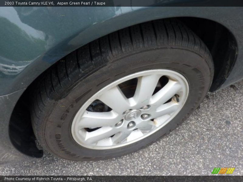 Aspen Green Pearl / Taupe 2003 Toyota Camry XLE V6