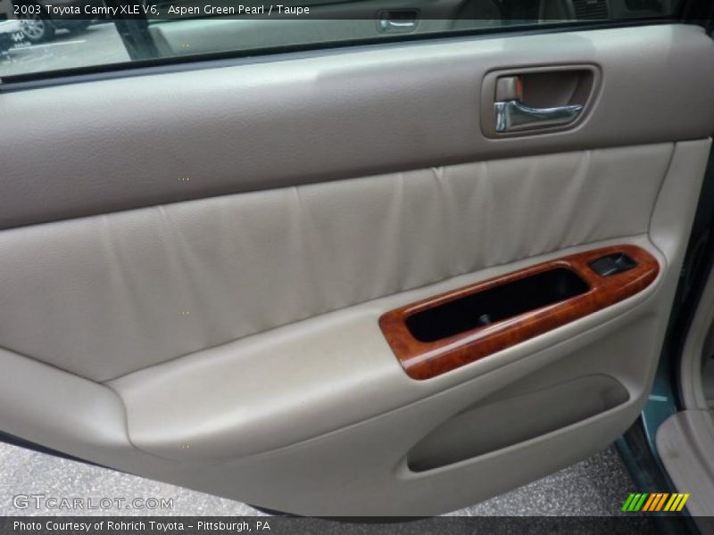 Aspen Green Pearl / Taupe 2003 Toyota Camry XLE V6