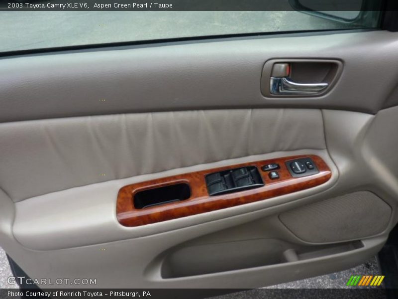 Aspen Green Pearl / Taupe 2003 Toyota Camry XLE V6
