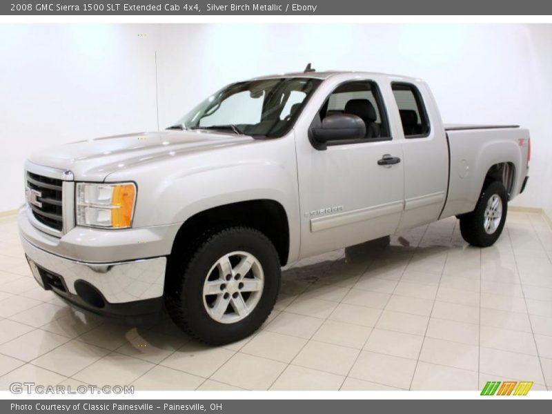 Silver Birch Metallic / Ebony 2008 GMC Sierra 1500 SLT Extended Cab 4x4