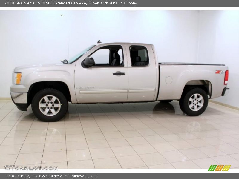 Silver Birch Metallic / Ebony 2008 GMC Sierra 1500 SLT Extended Cab 4x4