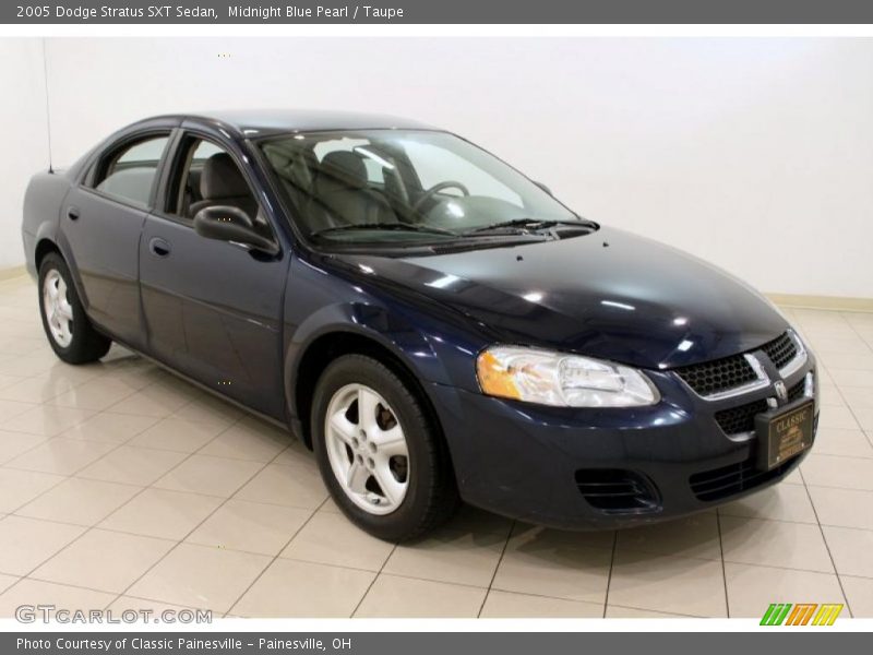 Midnight Blue Pearl / Taupe 2005 Dodge Stratus SXT Sedan