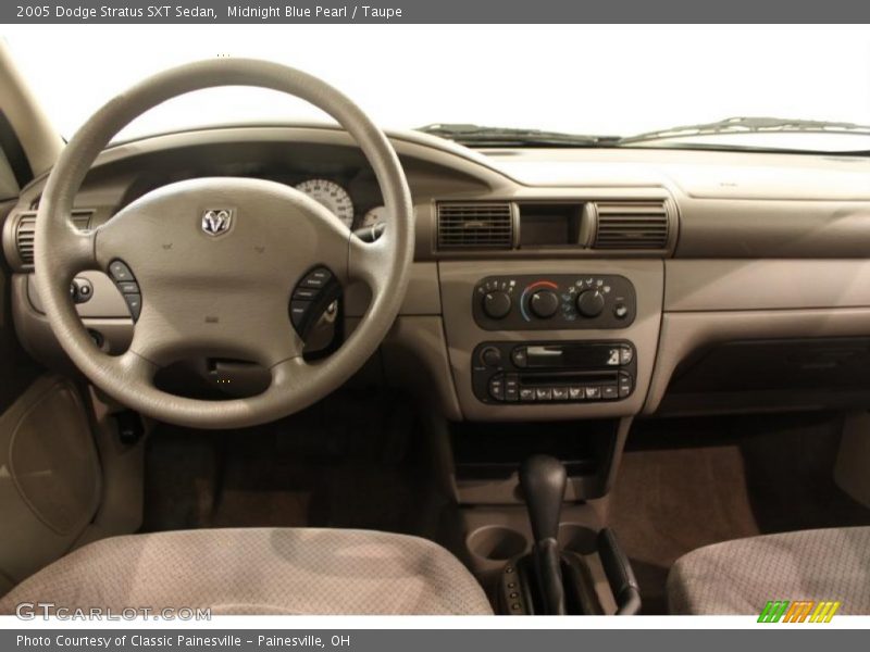 Midnight Blue Pearl / Taupe 2005 Dodge Stratus SXT Sedan