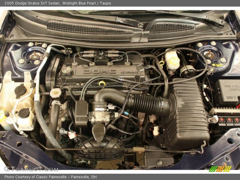 Midnight Blue Pearl / Taupe 2005 Dodge Stratus SXT Sedan