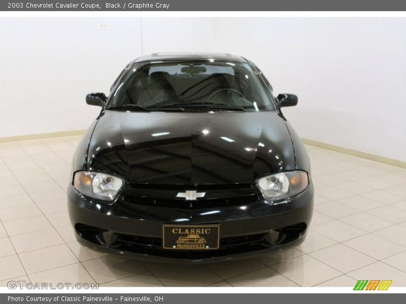 Black / Graphite Gray 2003 Chevrolet Cavalier Coupe