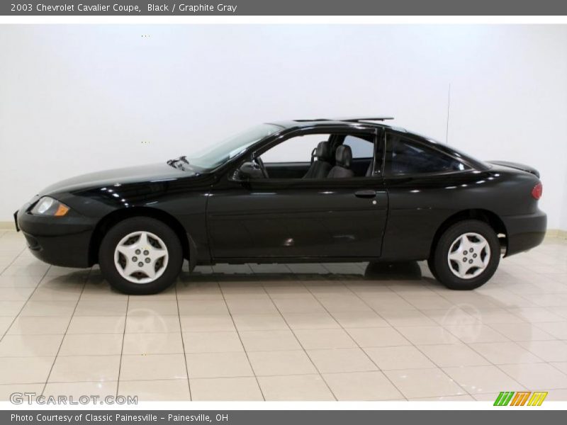 Black / Graphite Gray 2003 Chevrolet Cavalier Coupe