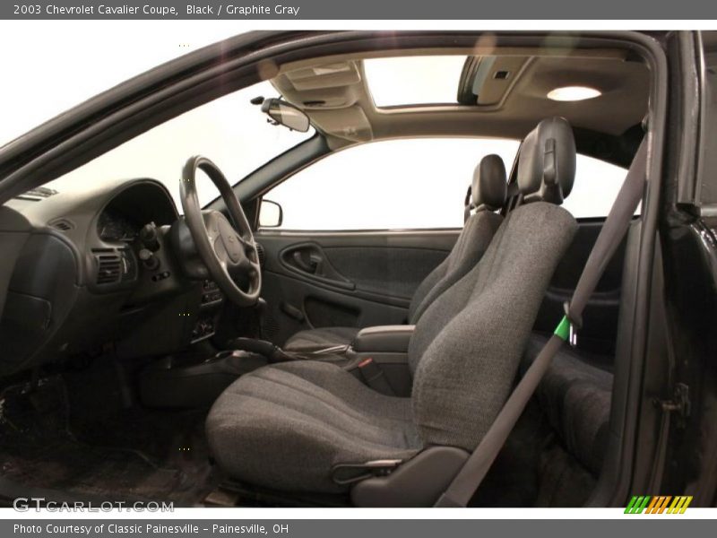 Black / Graphite Gray 2003 Chevrolet Cavalier Coupe