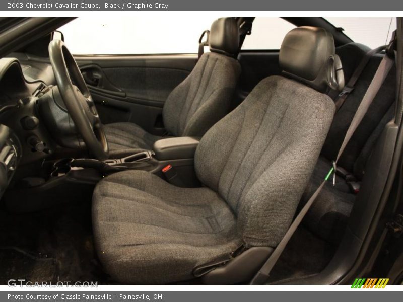 Black / Graphite Gray 2003 Chevrolet Cavalier Coupe
