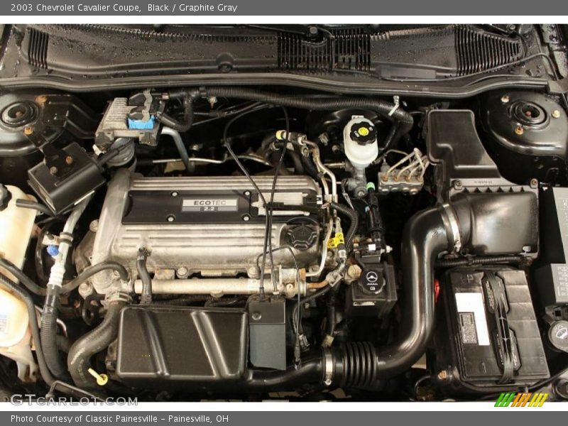 Black / Graphite Gray 2003 Chevrolet Cavalier Coupe