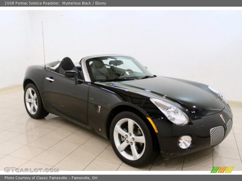 Mysterious Black / Ebony 2008 Pontiac Solstice Roadster