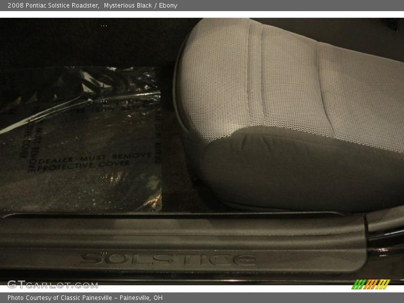 Mysterious Black / Ebony 2008 Pontiac Solstice Roadster