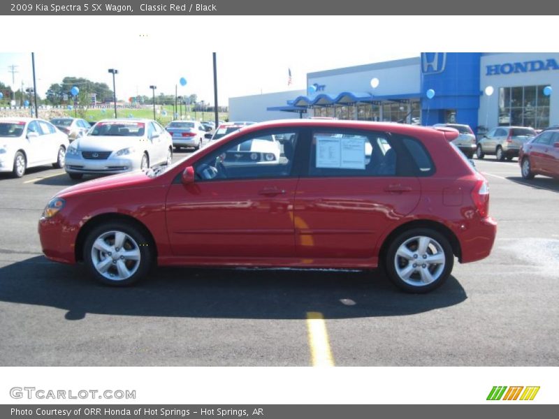 Classic Red / Black 2009 Kia Spectra 5 SX Wagon
