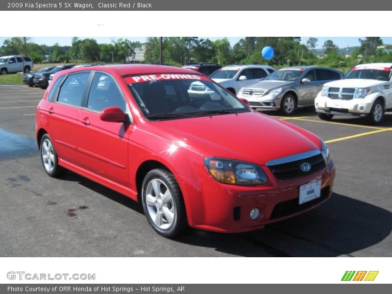 Classic Red / Black 2009 Kia Spectra 5 SX Wagon