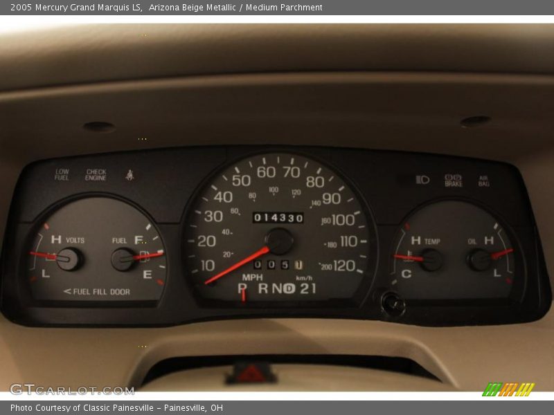 Arizona Beige Metallic / Medium Parchment 2005 Mercury Grand Marquis LS