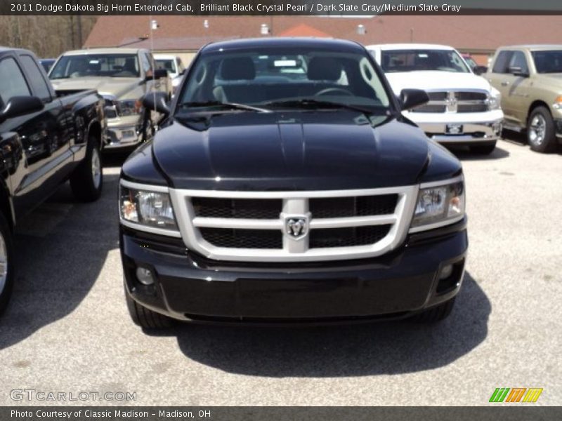 Brilliant Black Crystal Pearl / Dark Slate Gray/Medium Slate Gray 2011 Dodge Dakota Big Horn Extended Cab