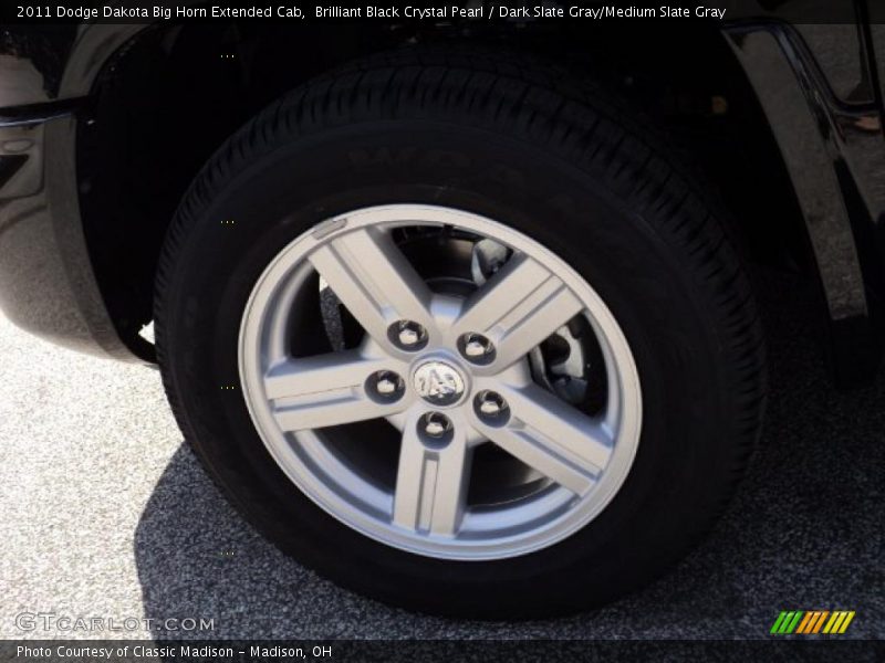 Brilliant Black Crystal Pearl / Dark Slate Gray/Medium Slate Gray 2011 Dodge Dakota Big Horn Extended Cab