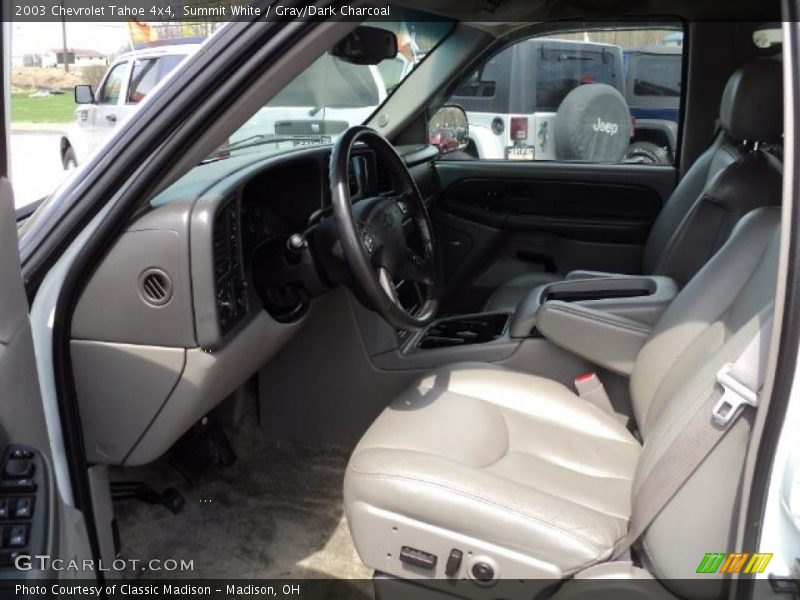 Summit White / Gray/Dark Charcoal 2003 Chevrolet Tahoe 4x4