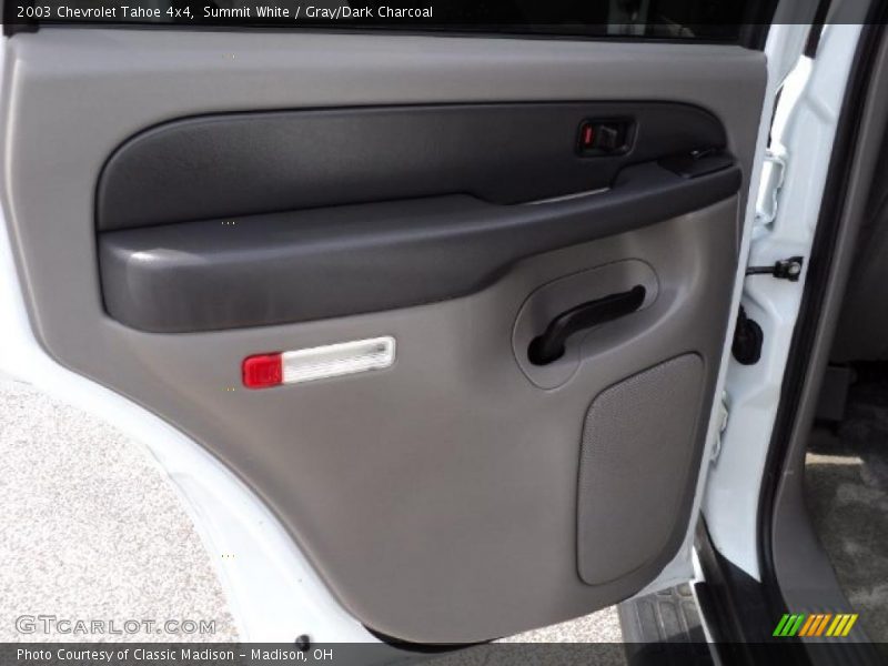 Summit White / Gray/Dark Charcoal 2003 Chevrolet Tahoe 4x4